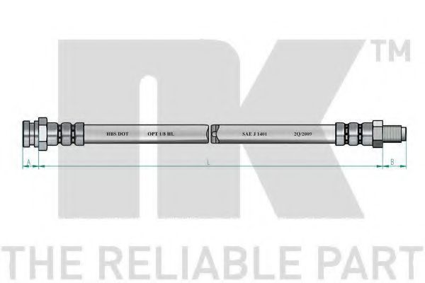 NK - 859934 - Тормозной шланг (Тормозная система)