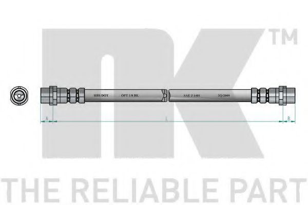 NK - 854761 - Тормозной шланг (Тормозная система)