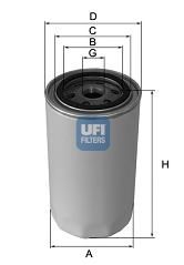 UFI - 23.102.02 - Масляный фильтр (Смазывание)