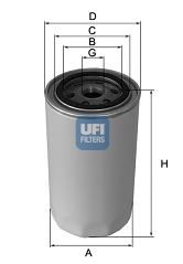 UFI - 23.108.01 - Масляный фильтр (Смазывание)