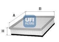 UFI - 30.067.00 - Воздушный фильтр (Система подачи воздуха)