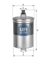 UFI - 31.505.00 - Топливный фильтр (Система подачи топлива)