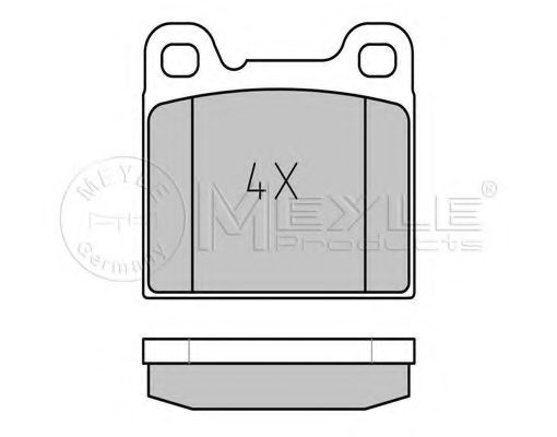 MEYLE - 025 207 5514 - Комплект тормозных колодок, дисковый тормоз (Тормозная система)