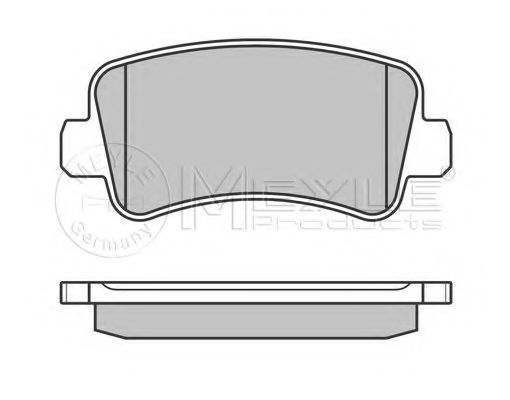 MEYLE - 025 251 1218/W - Комплект тормозных колодок, дисковый тормоз (Тормозная система)