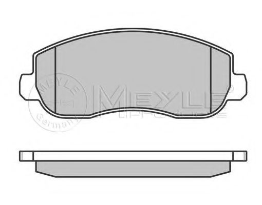 MEYLE - 025 251 4718/W - Комплект тормозных колодок, дисковый тормоз (Тормозная система)