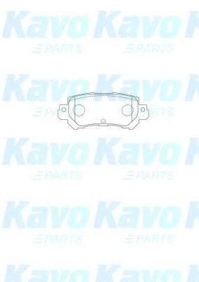 KAVO PARTS - BP-4580 - Комплект тормозных колодок, дисковый тормоз (Тормозная система)