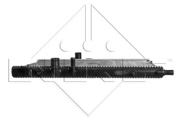 NRF - 53424A - Радиатор, охлаждение двигателя (Охлаждение)