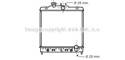 AVA QUALITY COOLING - HD2068 - Радиатор, охлаждение двигателя (Охлаждение)