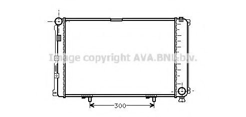 AVA QUALITY COOLING - MS2078 - Радиатор, охлаждение двигателя (Охлаждение)