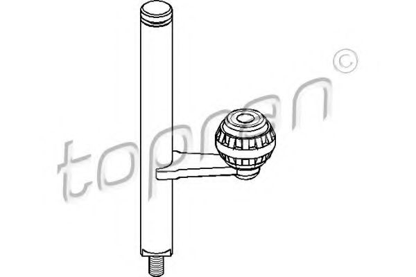 TOPRAN - 108 837 - Направляющий вал, переключение (Ступенчатая коробка передач)