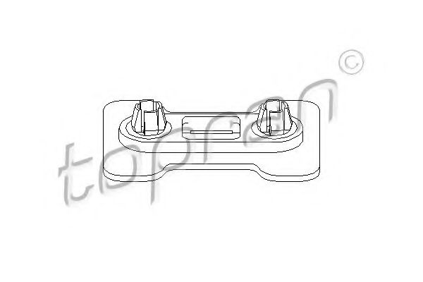 TOPRAN - 103 090 - Кронштейн, буфер (Кузов)