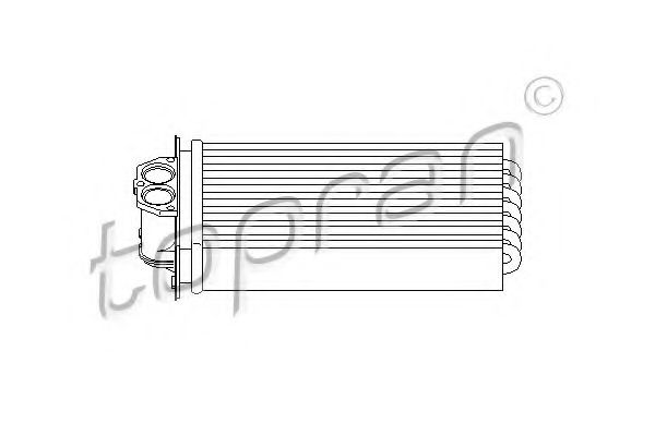 TOPRAN - 721 425 - Теплообменник, отопление салона (Отопление / вентиляция)