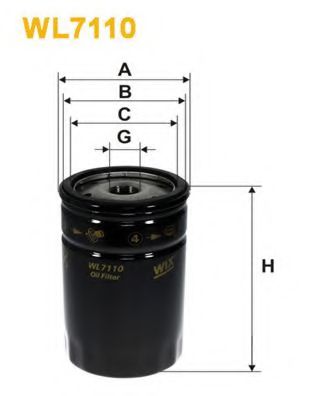 WIX FILTERS - WL7110 - Масляный фильтр (Смазывание)