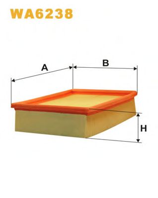 WIX FILTERS - WA6238 - Воздушный фильтр (Система подачи воздуха)