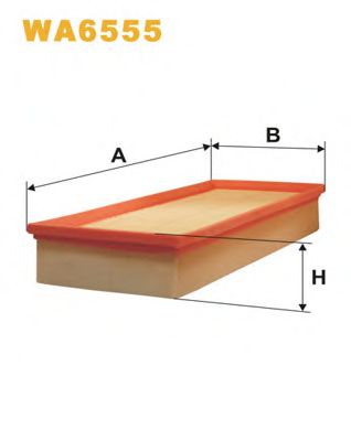 WIX FILTERS - WA6555 - Воздушный фильтр (Система подачи воздуха)