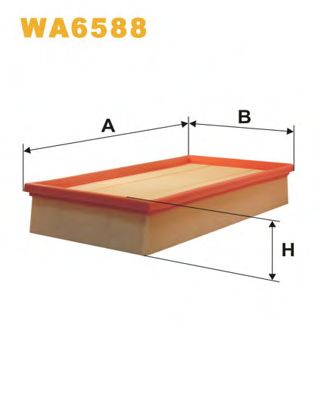 WIX FILTERS - WA6588 - Воздушный фильтр (Система подачи воздуха)