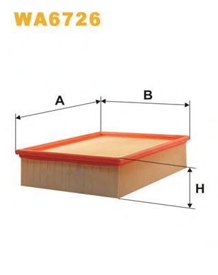 WIX FILTERS - WA6726 - Воздушный фильтр (Система подачи воздуха)