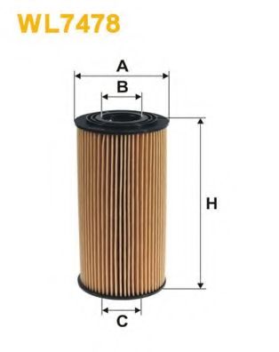 WIX FILTERS - WL7478 - Масляный фильтр (Смазывание)