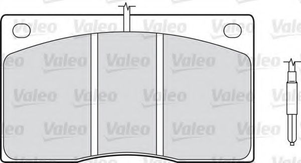 VALEO - 540101 - Комплект тормозных колодок, дисковый тормоз (Тормозная система)