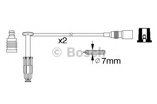 BOSCH - 0 986 356 311 - Комплект проводов зажигания (Система зажигания)