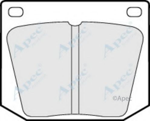 APEC BRAKING - PAD541 - Комплект тормозных колодок, дисковый тормоз (Тормозная система)