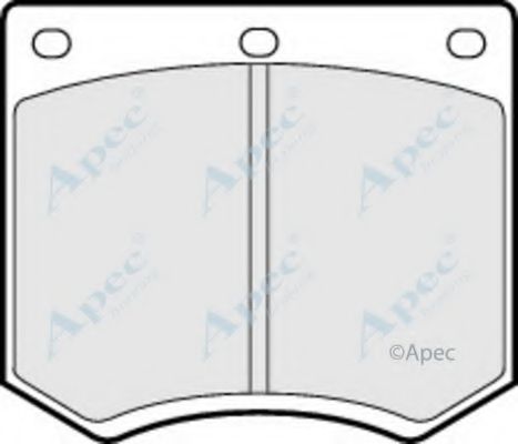 APEC BRAKING - PAD626 - Комплект тормозных колодок, дисковый тормоз (Тормозная система)