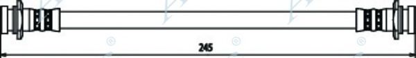 APEC BRAKING - HOS3466 - Тормозной шланг (Тормозная система)