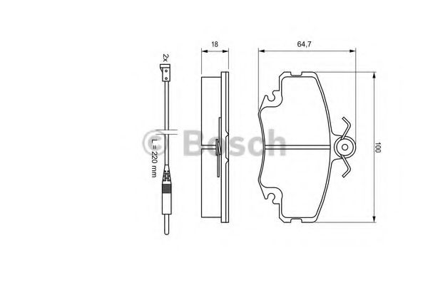 BOSCH - 0 986 467 720 - Комплект тормозных колодок, дисковый тормоз (Тормозная система)