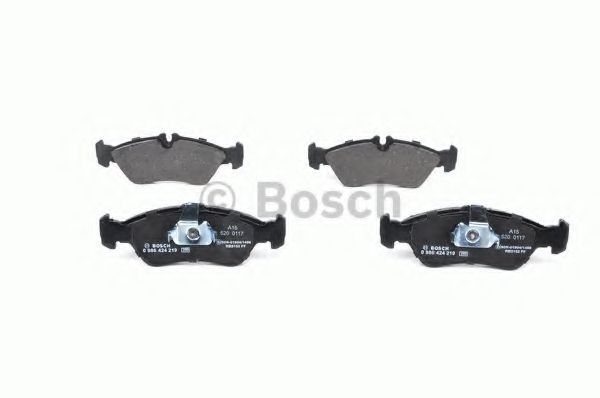 BOSCH - 0 986 424 219 - Комплект тормозных колодок, дисковый тормоз (Тормозная система)