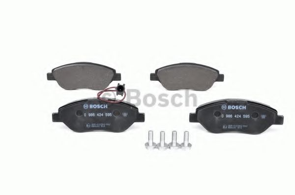 BOSCH - 0 986 424 595 - Комплект тормозных колодок, дисковый тормоз (Тормозная система)