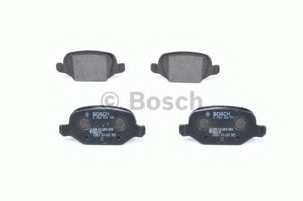 BOSCH - 0 986 424 756 - Комплект тормозных колодок, дисковый тормоз (Тормозная система)