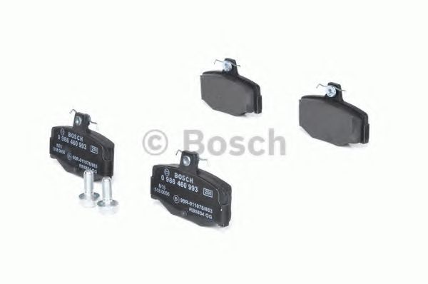 BOSCH - 0 986 460 993 - Комплект тормозных колодок, дисковый тормоз (Тормозная система)