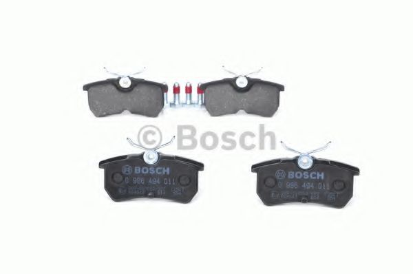 BOSCH - 0 986 494 011 - Комплект тормозных колодок, дисковый тормоз (Тормозная система)