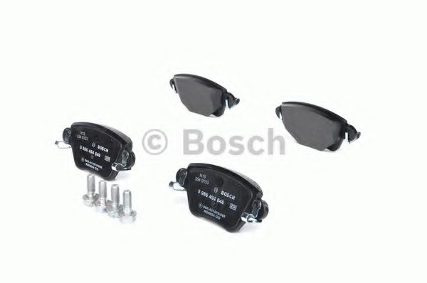 BOSCH - 0 986 494 046 - Комплект тормозных колодок, дисковый тормоз (Тормозная система)