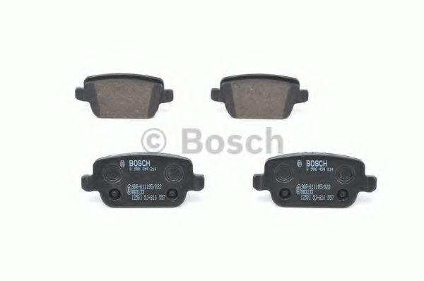 BOSCH - 0 986 494 214 - Комплект тормозных колодок, дисковый тормоз (Тормозная система)