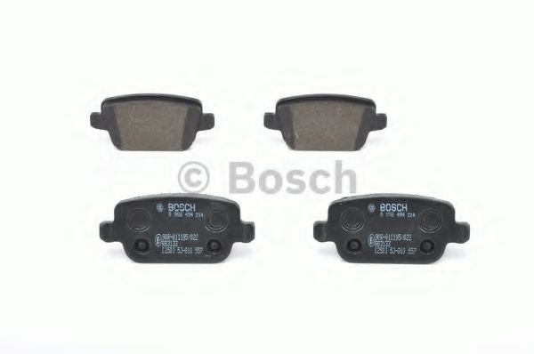 BOSCH - 0 986 494 214 - Комплект тормозных колодок, дисковый тормоз (Тормозная система)