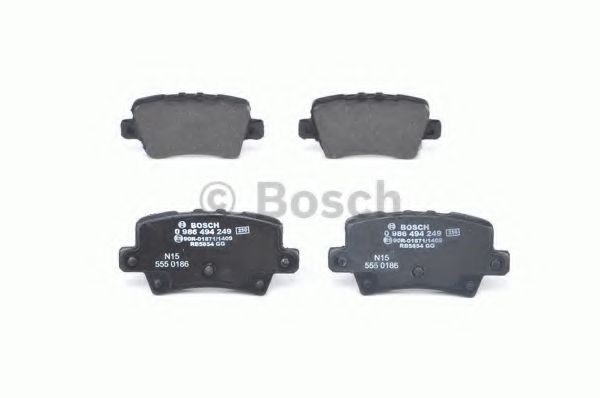 BOSCH - 0 986 494 249 - Комплект тормозных колодок, дисковый тормоз (Тормозная система)