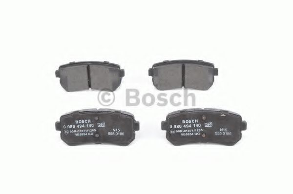 BOSCH - 0 986 494 140 - Комплект тормозных колодок, дисковый тормоз (Тормозная система)