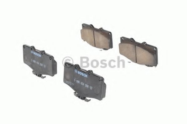 BOSCH - 0 986 424 268 - Комплект тормозных колодок, дисковый тормоз (Тормозная система)