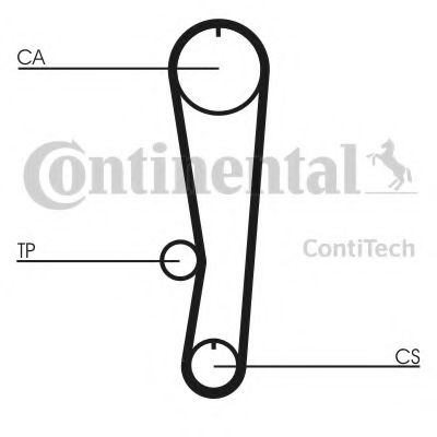 CONTITECH - CT568K1 - Комплект ремня ГРМ (Ременный привод)