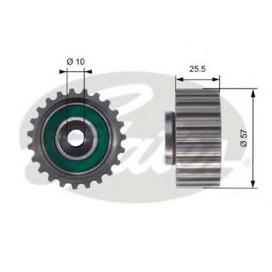 GATES - T42116 - Паразитный / Ведущий ролик, зубчатый ремень (Ременный привод)