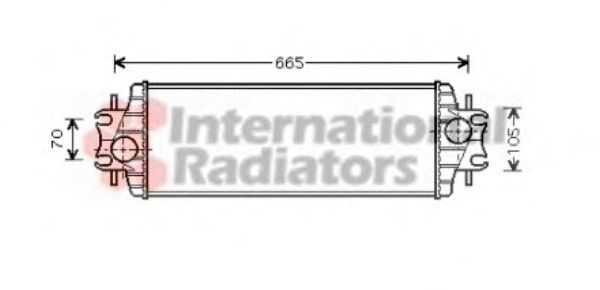 VAN WEZEL - 43004328 - Интеркулер (Система подачи воздуха)