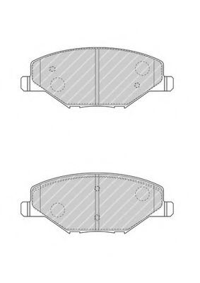 FERODO - FDB4590 - Комплект тормозных колодок, дисковый тормоз (Тормозная система)