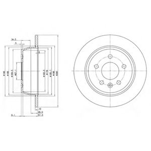 DELPHI - BG3241 - Тормозной диск (Тормозная система)