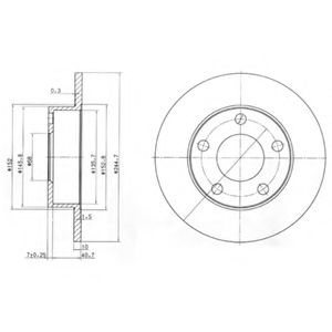 DELPHI - BG3381 - Тормозной диск (Тормозная система)