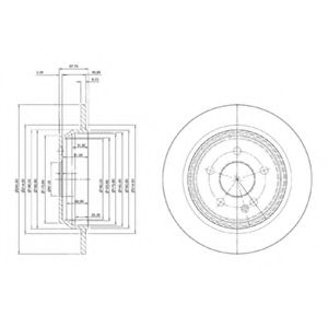 DELPHI - BG3969 - Тормозной диск (Тормозная система)