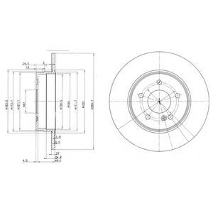 DELPHI - BG3239C - Тормозной диск (Тормозная система)