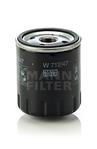 MANN-FILTER - W 712/47 - Масляный фильтр (Смазывание)