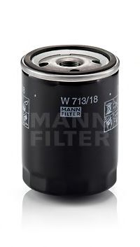 MANN-FILTER - W 713/18 - Масляный фильтр (Смазывание)