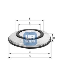 UFI - 27.200.00 - Воздушный фильтр (Система подачи воздуха)